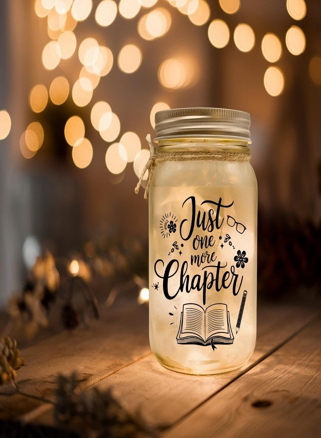 2IMT Just One More Chapter Mason Jar Night Light Reading Gifts for Book Lovers Women, Men - Librarian Gifts for Readers Reading Accessories for Book Lovers - Gift for Librarian On Fathers Day, Christmas - Image 5